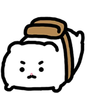 ⭐ emoji 조그만 망그러진 곰 @moe_sticker_bot Telegram sticker 16 of 35