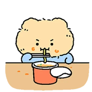 ⭐ emoji 꼬질 망그러진 곰 2 @moe_sticker_bot Telegram sticker 16 of 23