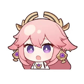 👄 emoji 狐狸专属神子贴纸（Q） Telegram sticker 17 of 18