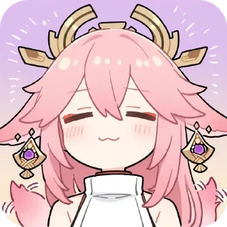 👄 emoji 狐狸专属神子贴纸（Q） Telegram sticker 12 of 18