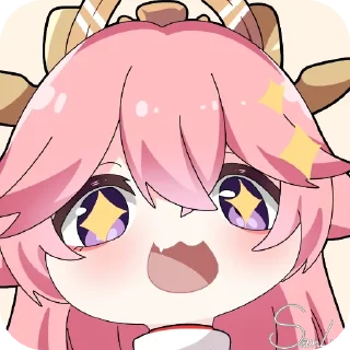 💇 emoji 狐狸专属神子贴纸（Q） Telegram sticker 3 of 18