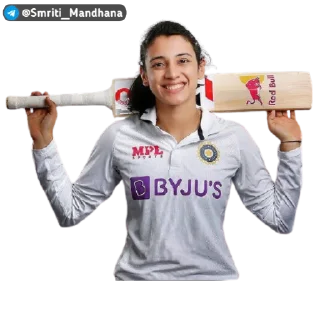 🏏 emoji @Smriti_Mandhana Pack 🏏💖 Telegram sticker 2 of 12