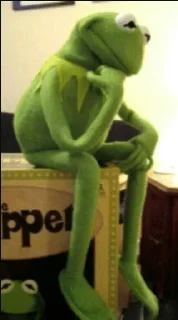 🤨 emoji Green Frog Sama [@ghost_kun] Telegram sticker 9 of 97