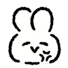 🐰 emoji ₍ 𐌏ffiᥴᥱ W᧐rκᥱr Rᥲδδiᴛ ₎ ˚₊· ♡ @mewsticks Telegram sticker 10 of 40