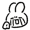 🐰 emoji ₍ 𐌏ffiᥴᥱ W᧐rκᥱr Rᥲδδiᴛ ₎ ˚₊· ♡ @mewsticks Telegram sticker 17 of 40