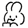 🐰 emoji ₍ 𐌏ffiᥴᥱ W᧐rκᥱr Rᥲδδiᴛ ₎ ˚₊· ♡ @mewsticks Telegram sticker 3 of 40