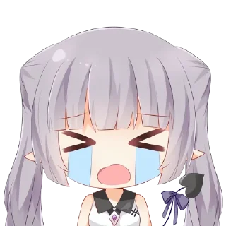 😭 emoji 有栖姬月 @rengeSticker Telegram sticker 11 of 15