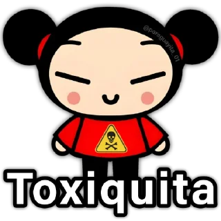 😀 emoji ❤️👧🏻 Pucca y Garu 👦🏻❤️ Telegram sticker 7 of 24