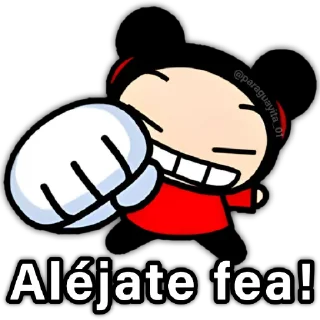 😀 emoji ❤️👧🏻 Pucca y Garu 👦🏻❤️ Telegram sticker 18 of 24