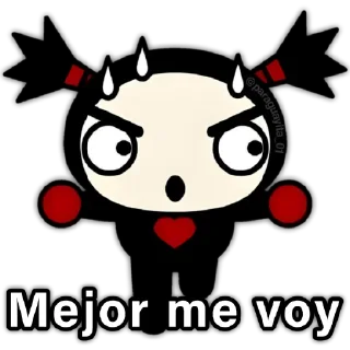 😀 emoji ❤️👧🏻 Pucca y Garu 👦🏻❤️ Telegram sticker 15 of 24