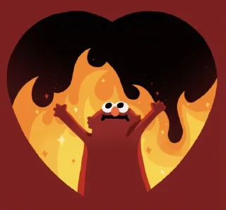 ❤️‍🔥 emoji @Yugesh_GhostKing Hehe Haha Huhu Hihi Hoho Telegram sticker 16 of 57