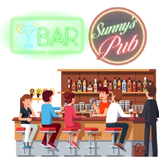 Sticker from Sunnys Pub