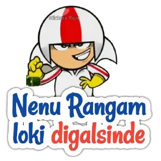 Sticker from Kick Buttowski | @StickersTelugu