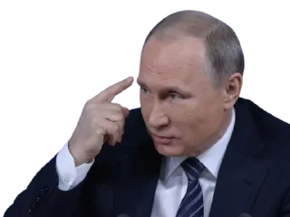 🧠 emoji Vladimir Putin @Stickersey Telegram sticker 17 of 45