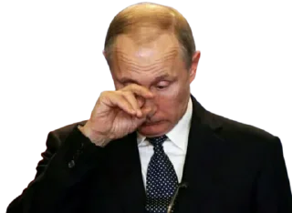 😔 emoji Vladimir Putin @Stickersey Telegram sticker 24 of 45
