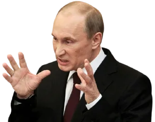 😡 emoji Vladimir Putin @Stickersey Telegram sticker 22 of 45