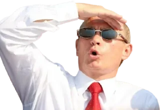 😲 emoji Vladimir Putin @Stickersey Telegram sticker 19 of 45