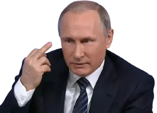 🖕 emoji Vladimir Putin @Stickersey Telegram sticker 16 of 45