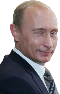 😉 emoji Vladimir Putin @Stickersey Telegram sticker 10 of 45