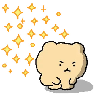 ⭐ emoji 망그러진 곰 5 @moe_sticker_bot Telegram sticker 16 of 24