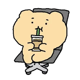⭐ emoji 망그러진 곰 5 @moe_sticker_bot Telegram sticker 12 of 24