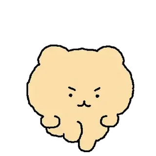 ⭐ emoji 망그러진 곰 5 @moe_sticker_bot Telegram sticker 24 of 24