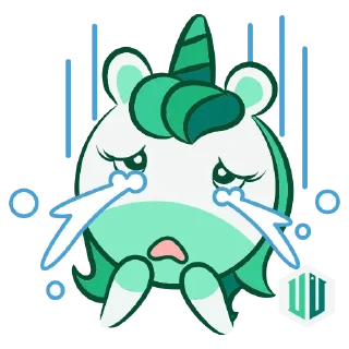 😭 emoji Unicorn Telegram sticker 10 of 20