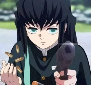 🔫 emoji Anime Reaction // @Animes_Sticker // Telegram sticker 16 of 60