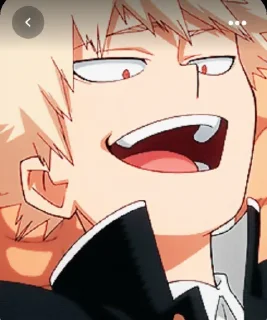 😄 emoji Bakugo @uchiha_lord Telegram sticker 15 of 38