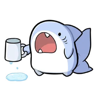 😘 emoji @y9867  胖鯊鯊 Telegram sticker 6 of 39