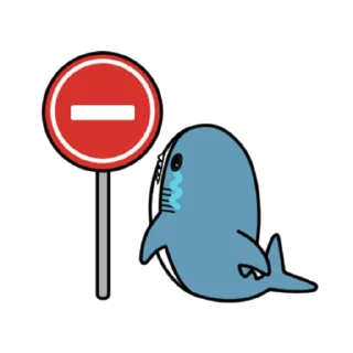 🦈 emoji 鯊鯊梗圖 Telegram sticker 13 of 59