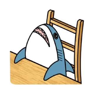 🦈 emoji 鯊鯊梗圖 Telegram sticker 3 of 59