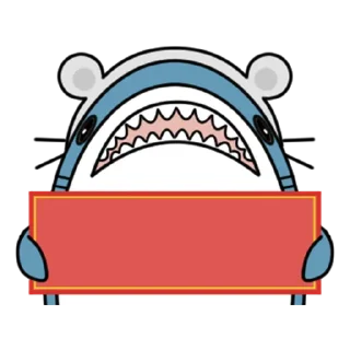 🦈 emoji 鯊鯊梗圖 Telegram sticker 9 of 59