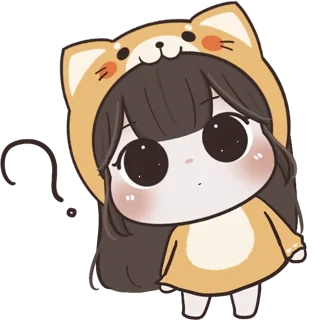 🤔 emoji @waesticker Baby Chubby Girl x Meow Telegram sticker 5 of 41