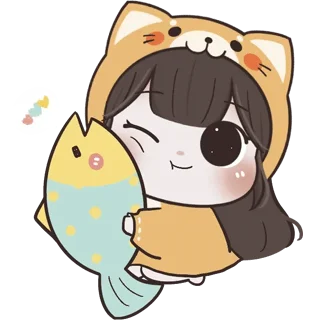 🤗 emoji @waesticker Baby Chubby Girl x Meow Telegram sticker 17 of 41