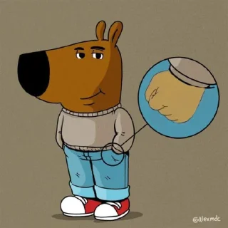 😎 emoji I’m just a chill guy. @cthest Telegram sticker 6 of 14