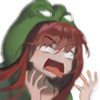 🤯 emoji Anime Anxiety - @Otakuzdream Telegram sticker 14 of 112