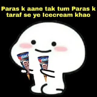 🍦 emoji @indianStickerss >> Chatting — @stckrRobot Telegram sticker 13 of 112