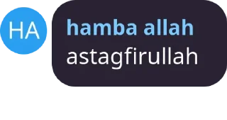 Sticker from hamba allah