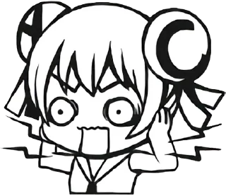 😨 emoji AC娘（自用） Telegram sticker 10 of 26