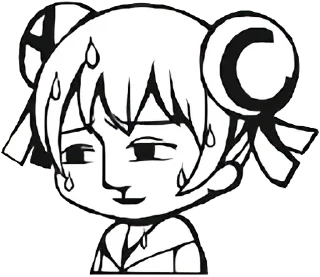 😓 emoji AC娘（自用） Telegram sticker 24 of 26