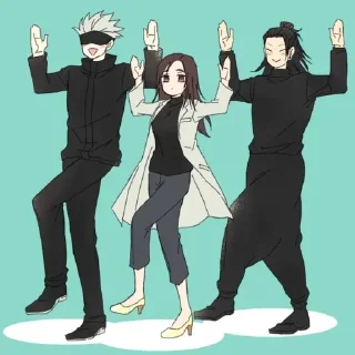 👯 emoji Jujutsu Kaisen • @xxyuji • @Grup_Anime_Chat Telegram sticker 6 of 30