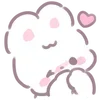🤍 emoji ㅤㅤ         @stikie   및   @paaci Telegram sticker 5 of 40