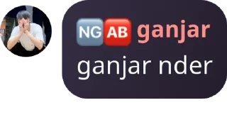 🤠 emoji 🆖🆎 ganjar Telegram sticker 2 of 22