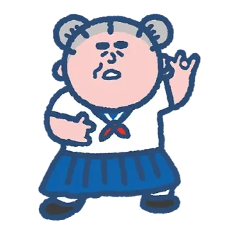 Sticker from 阿婆好耐都唔該 (by SOWINGHONG)