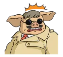 😳 emoji Porco Rosso Telegram sticker 10 of 41