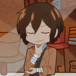 ☠️ emoji Dazai osamu @bestStickers69 — @stckrRobot Telegram sticker 10 of 109