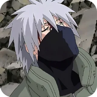 😑 emoji Kakashi — @stckrRobot Telegram sticker 2 of 26