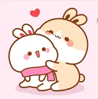🤗 emoji Cute Bunny 🌸🍃 @Stickersbag Telegram sticker 21 of 70