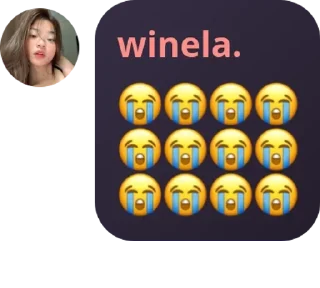 😭 emoji wacana dimari ada wacana jgn lari 🤭 Telegram sticker 12 of 97